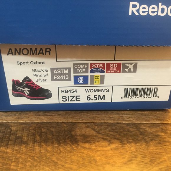 Reebok Anomar Work Safety Shoes RB454 6.5M NEW - Picture 2 of 14